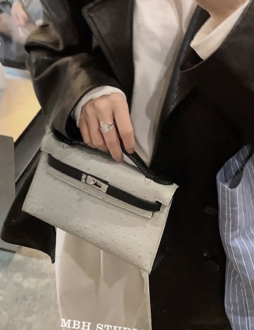 MBH Premium Leather Handbag with Chain Strap